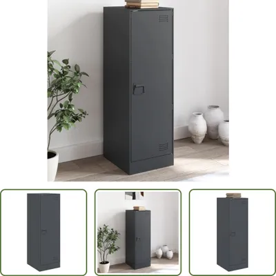 Produktbild von The Living Store Sideboard Anthrazit 34,5x39x107 cm Stahl