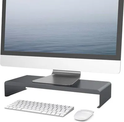 Produktbild von Monitorständer aus Edelstahl - Ergonomische Lösung für Büroorganisation