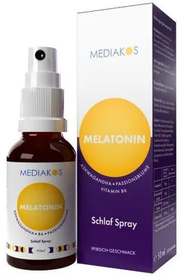 Obrázok produktu pre Melatonín Ashwagandha Mediakos Sprej na spanie vegan 50 ml