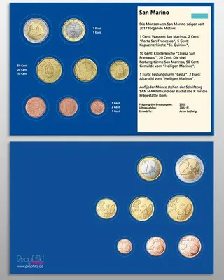 Produktbild von Prophila Collection 10 Münz-Tabletts San Marino