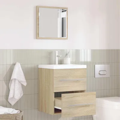Produktbild von Möbel Badezimmer Schrank Sonoma Eiche 41 x 38,5 x 48 cm Holzwerkstoff - Badezimmer 875688