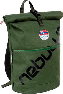 Productafbeelding van Nebulus Grote lifestyle rugzak - Tas COLUMBUS, laptoprugzak, reistassen, P6072 - Uni, olijfgroen-zwart, one size
