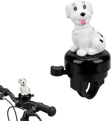 Produktbild von Kinderfahrradklingel Hund Design, lauter Ton, für Fahrrad