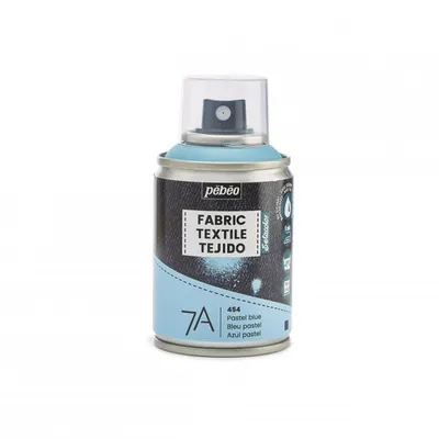 Produktbild von Pebeo 7A Aerosol Textilfarbe auf Wasserbasis, 100 ml, Pastellblau