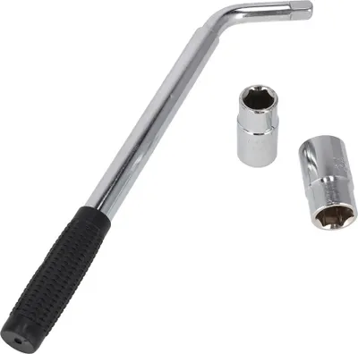 Produktbild von ELMAX | Radmutternschlüssel, 350-550mm, Teleskop Radmuttern-Schlüssel Set, Verlängerbarem Reifenschlüssel