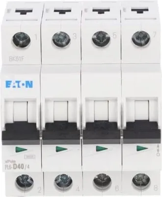 Produktbild von Leitungsschutzschalter 4P D 40A 6kA AC PL6-D40/4 166551
