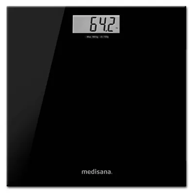 Produktbild von medisana PS 402 Personenwaage Badezimmerwaage bis 180kg | Körperwaage schwarz