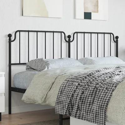 Produktbild von Design Möbel Kopfteil Metall Schwarz 180 cm - 2024 Neu