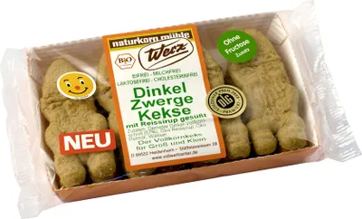 Produktbild von Werz Zwerge Dinkel Vollkornkekse -- 125g