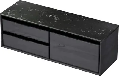 Obrázek produktu pro Koupelnová skříňka pod umyvadlo Sanox Loft dub černý 141 x 47 x 46 cm