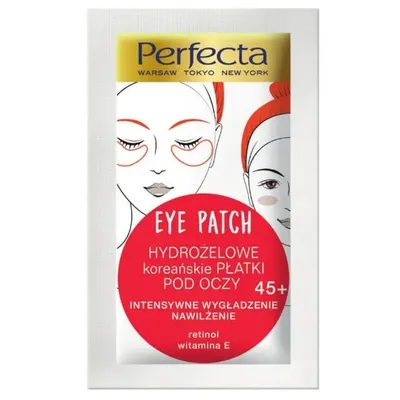 Zdjęcie produktu dla Perfecta Hydrożelowe Płatki Pod Oczy 45+ - Intensywne Wygładzanie