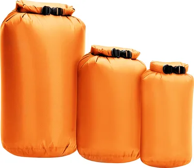 Zdjęcie produktu dla 3 sztuki wodoodpornych worków typu roll top, idealnych do kajakarstwa, żeglarstwa, wędkowania i pływania