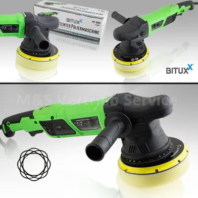 Produktbild von Bituxx Exzenter Autopoliermaschine mit elektron. Drehzahlregelung 950W, Grün, MS-16003