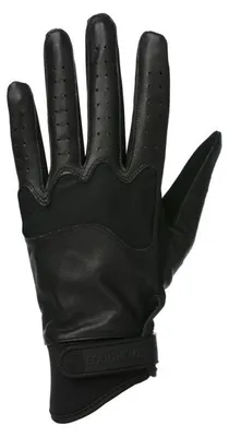 Produktbild von Equitheme Soft Leather Handschuhe Schwarz M Schwarz M