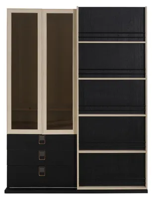 Produktbild von Büro Schrank Regal Glasschrank Schränke Möbel Holz Einrichtung Regale