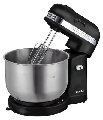 Deegmixer 350 W, 5 Stufen, Edelstahlschüssel 3,5 l, schwarz