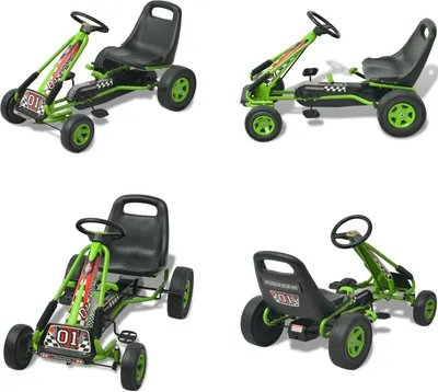 Produktbild von vidaXL Pedal Go Kart mit verstellbarem Sitz Grün - Pedal Go-Kart - Pedal Go-Karts - Pedal Gokart - Pedal Gokarts
