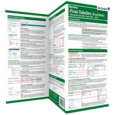 Produktbild von Pivot-Tabellen (PivotTable) Microsoft Excel 365 / Excel 2021 - 2024
