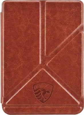 Produktbild von Dutch Shield - Origami Case Hülle für das Kobo Clara 2E Ebook - Klapphülle Ereader Schutzhülle Cover Braun