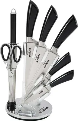 Produktbild von Messerblock 8 teiliges Set Metallic Black neuetischkultur