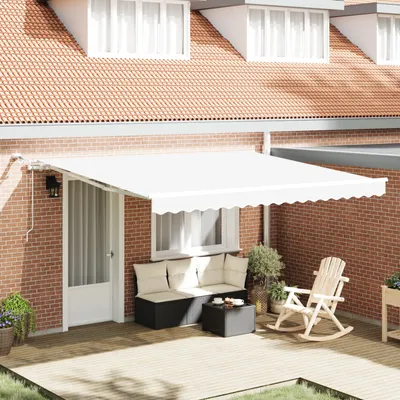Obrázok produktu pre vidaXL Plachta na markízu, biela, 400 x 300 cm, polyester