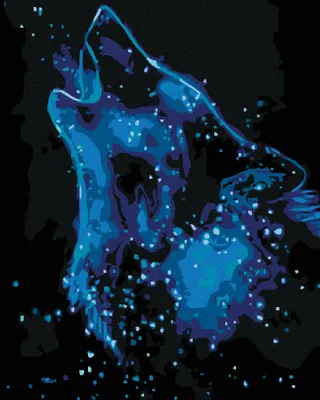 Produktbild von Diamondi - Diamond painting - STERNENWOLF, 40X50 cm, ohne Keilrahmen