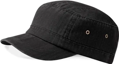 Produktbild von Beechfield - Urban Army, Cap schwarz Used-Washed-O