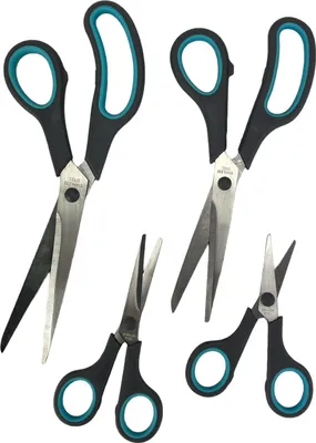 Obrázek produktu pro Sada nůžek - nerezová ocel - 25, 21, 14 a 12 cm. - 4 kusy