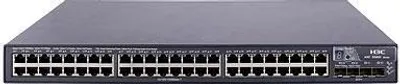 Produktbild von Hewlett Packard Enterprise A 5800-48G-PoE, Managed network switch, L3, Gigabit Ethernet (10/100/1000), RJ-45, IEEE 802.3,IEEE 802.3ab,IEEE 802.3u, 32000 Eintragungen