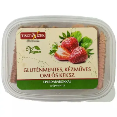 Produktbild von Vegane glutenfreie Kekse mit Erdbeeren hausgemacht 180g / ohne Zuckerzusatz