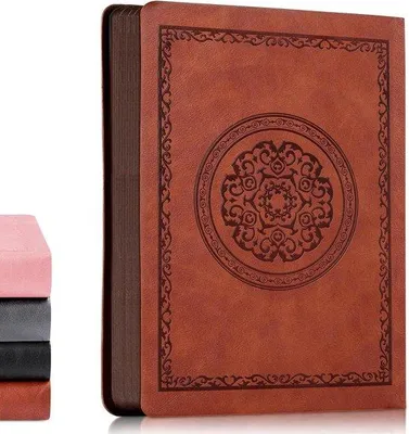 Produktbild von Liniertes Notizbuch A5 – Arbeitsnotizbuch zum Lernen und Schreiben – 300 Seiten – Retro-Einband – 15 x 20,8 cm