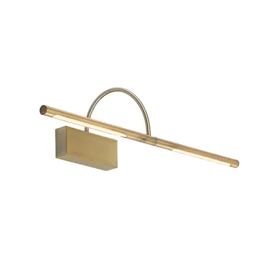 Produktbild von Lucande LED-Bilderlampe Fehmke, messingfarben, Metall, 52 cm