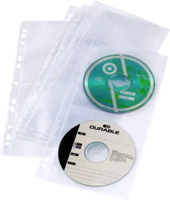 Obrázok produktu pre DURABLE CD/DVD COVER LIGHT S 5 Stück transparent