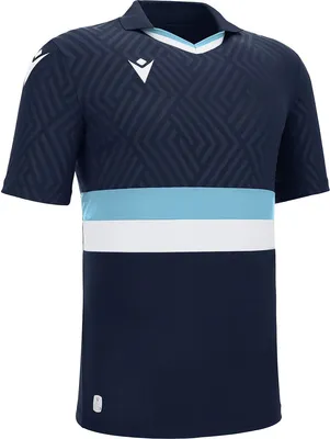 Immagine prodotto di Macron Charon Eco: Maglietta a maniche corte da uomo - Blu navy / Azzurro cielo / Bianco | Taglia: L