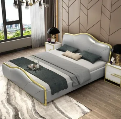 Produktbild von Schlafzimmer Bett Polster Design Luxus Doppel Hotel Betten Holz Möbel