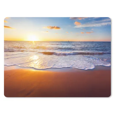 Produktbild von MuchoWow® Mauspad Mousepad Strand - Meer - Sonne - Horizont 23x19 cm - Mousepads - Maus Mat - Pad - Mausunterlage - Schreibtischunterlage - Mauspad