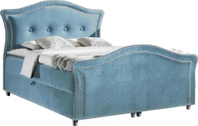 Produktbild von MIRJAN24 Boxspringbett Bedran Lux, Doppelbett mit zwei Bettkästen für die Bettwäsche, Stilvoll Ehebett (Farbe: Magic Velvet 2260, Größe: 180 x 200 cm)
