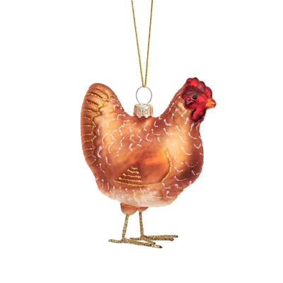 Produktbild von Weihnachtskugel mit Huhn - Sass & Belle