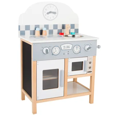 Immagine prodotto di 4iQ Cucina di legno per bambini YummyFunny 70,5x27x81 cm