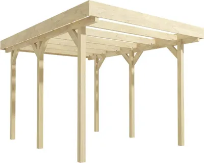 Produktbild von Wood&Play Garagenunterstand aus Holz Dakota I - 360x500cm - 12x12x290cm Pfosten