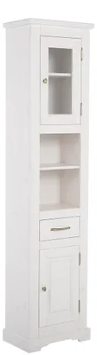 Image de Salle de bains Armoire haute Étagère Meuble de salle de bains Étagères Salle de bains Armoires 45x36x180cm