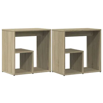 Zdjęcie produktu dla vidaXL Stoliki boczne 2 szt. dąb sonoma 50x30x50 cm materiał drewnopochodny