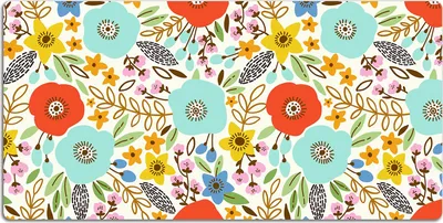 Produktbild von Schreibtischmatte Tischunterlage 120x60 cm Mauspad - Wiesenblumen