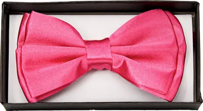 Produktbild von Pinke Satin Fliege Deluxe als Kostüm Zubehör für Fasching & Mottoparties