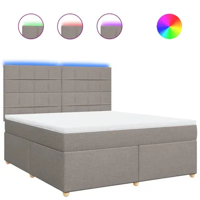 Obrázok produktu pre vidaXL Boxspring posteľ s matracom Taupe 180x200 cm Látka