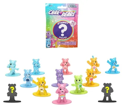 Obrázok produktu pre Sada figúrok Care Bears, rôzne motívy, kovové, výška 4 cm