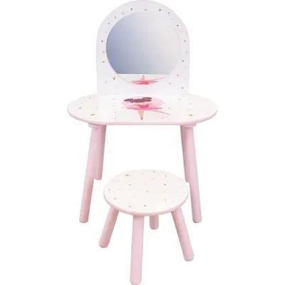 Obrázok produktu pre Toaletný stolík so stoličkou - baletka 48 x 60 x 40 / 27 x 28 x 28 cm