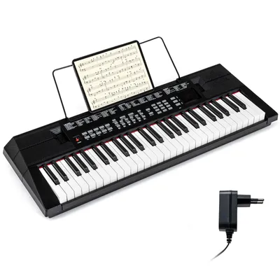 Immagine prodotto di COSTWAY Pianoforte a tastiera 54 tasti, pianoforte digitale con 200 ritmi, 200 colori sonori e 60 demo, pianoforte per bambini con altoparlante, pianoforte elettrico per principianti