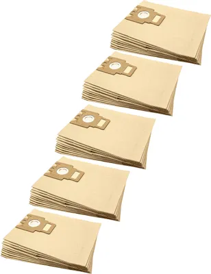 Produktbild von vhbw 50x Staubbeutel kompatibel mit Privileg 352478, 329997, 2563, 516126, 397348, 700011, 60072, 666575 Staubsauger - 24cm x 20,5cm Sandfarben