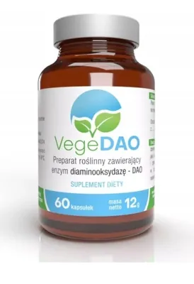 Obrázok produktu pre Prírodný doplnok stravy VegeDAO, 60 kapsúl